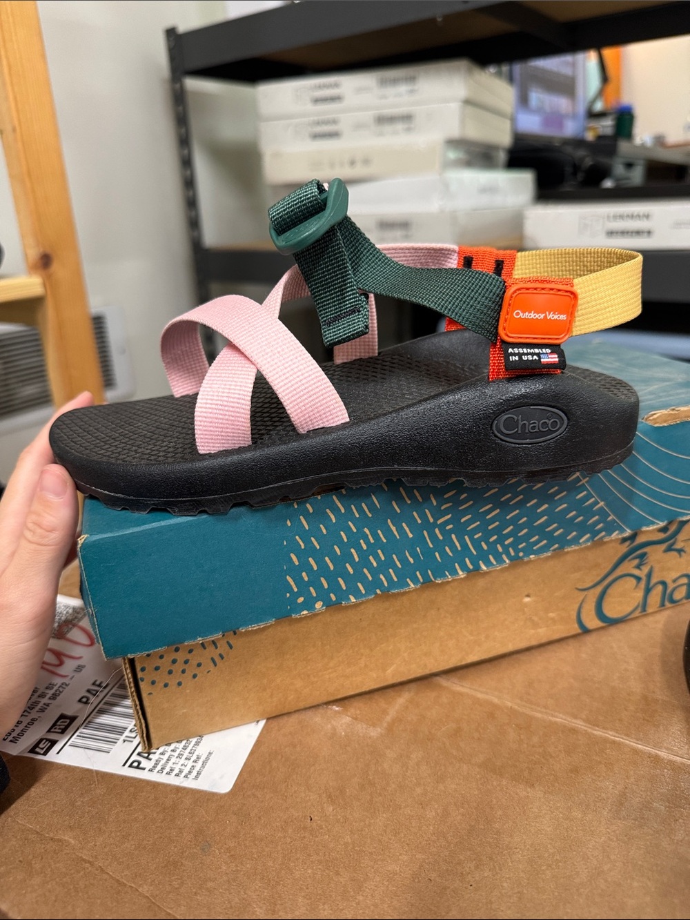 Outdoor voices x Chaco limited collab